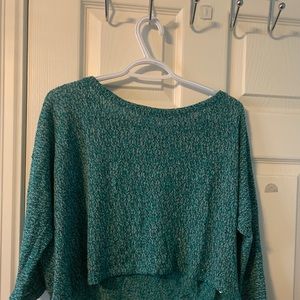 Turquoise Forever 21 sweater